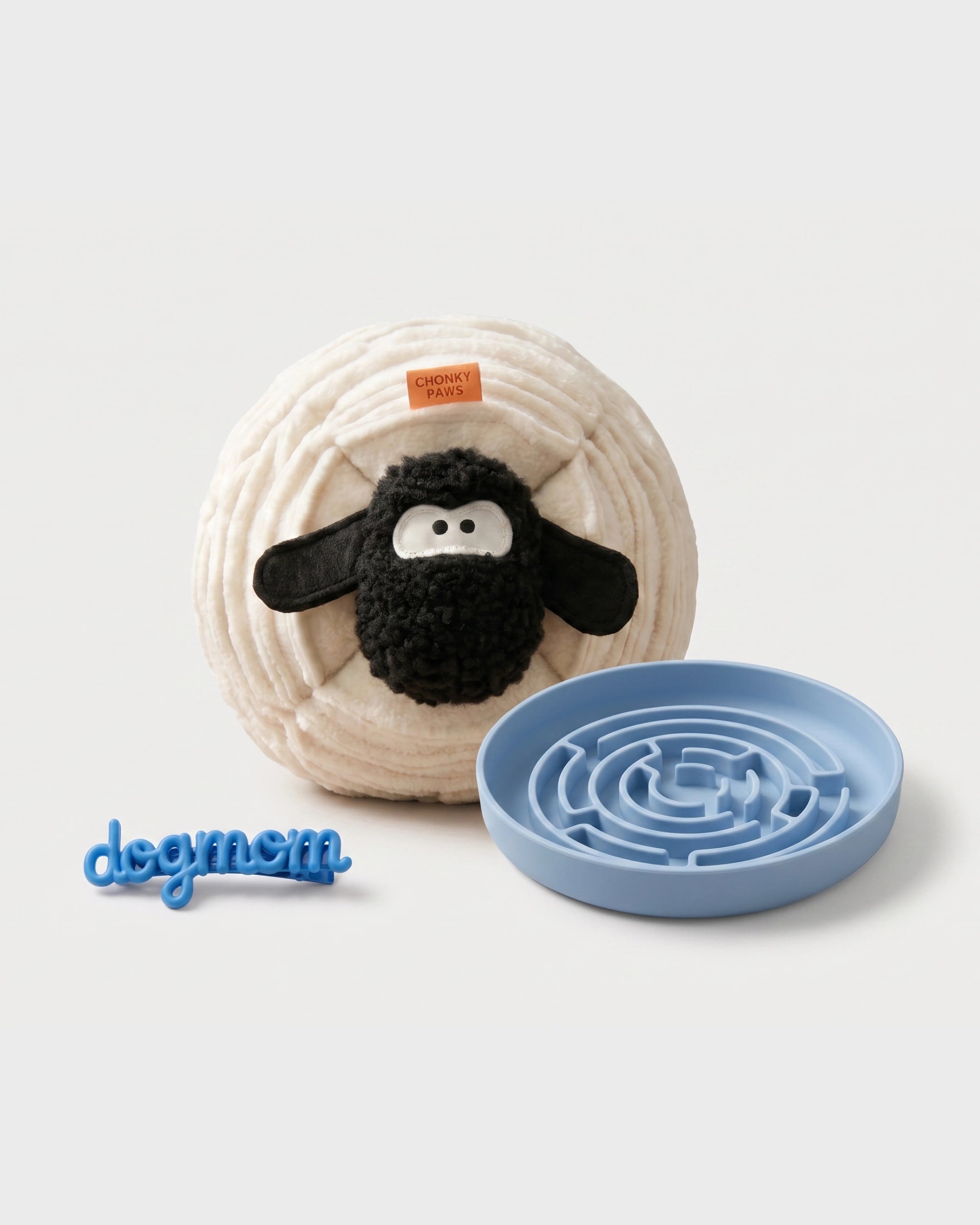 The Dog Mom Bundle - Sir Woolly Chonk, No Rush Bowl & Dog Mom Clip