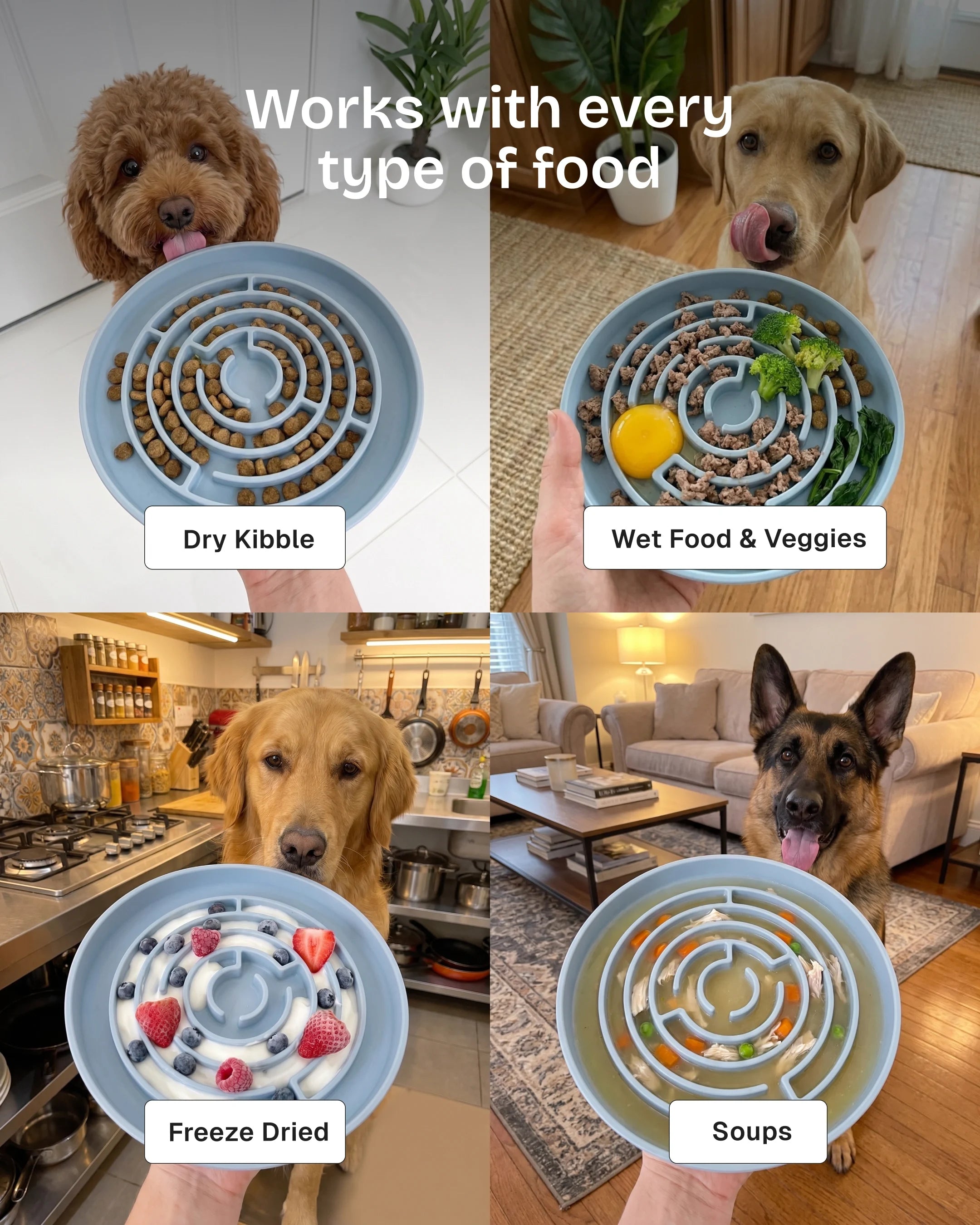 No Rush Bowl - Pet Slow Feeder