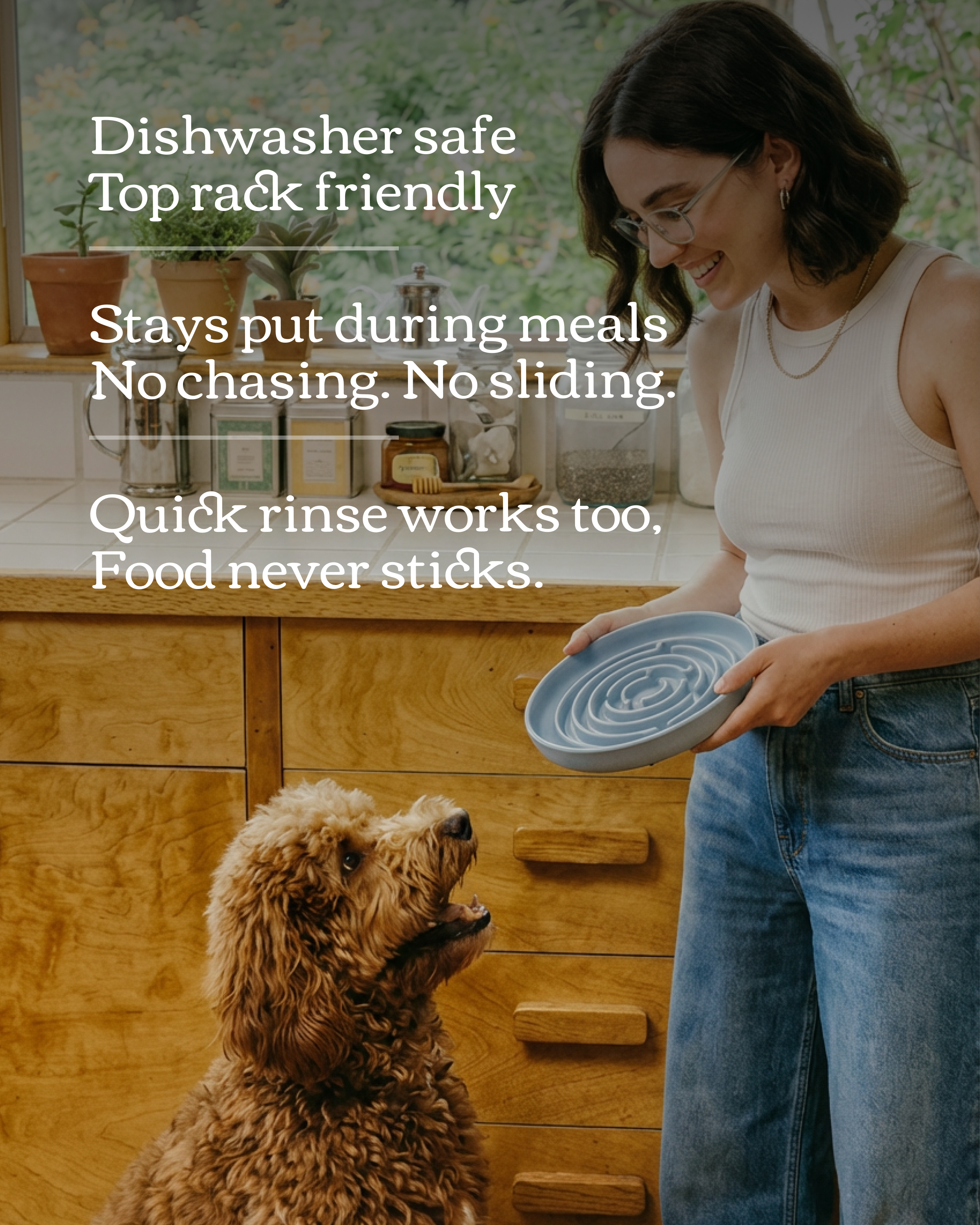 No Rush Bowl - Slow Feeder Bowl for Dogs & Cats