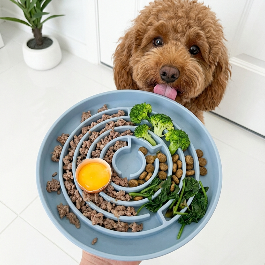No Rush Bowl - Slow Feeder Bowl for Dogs & Cats