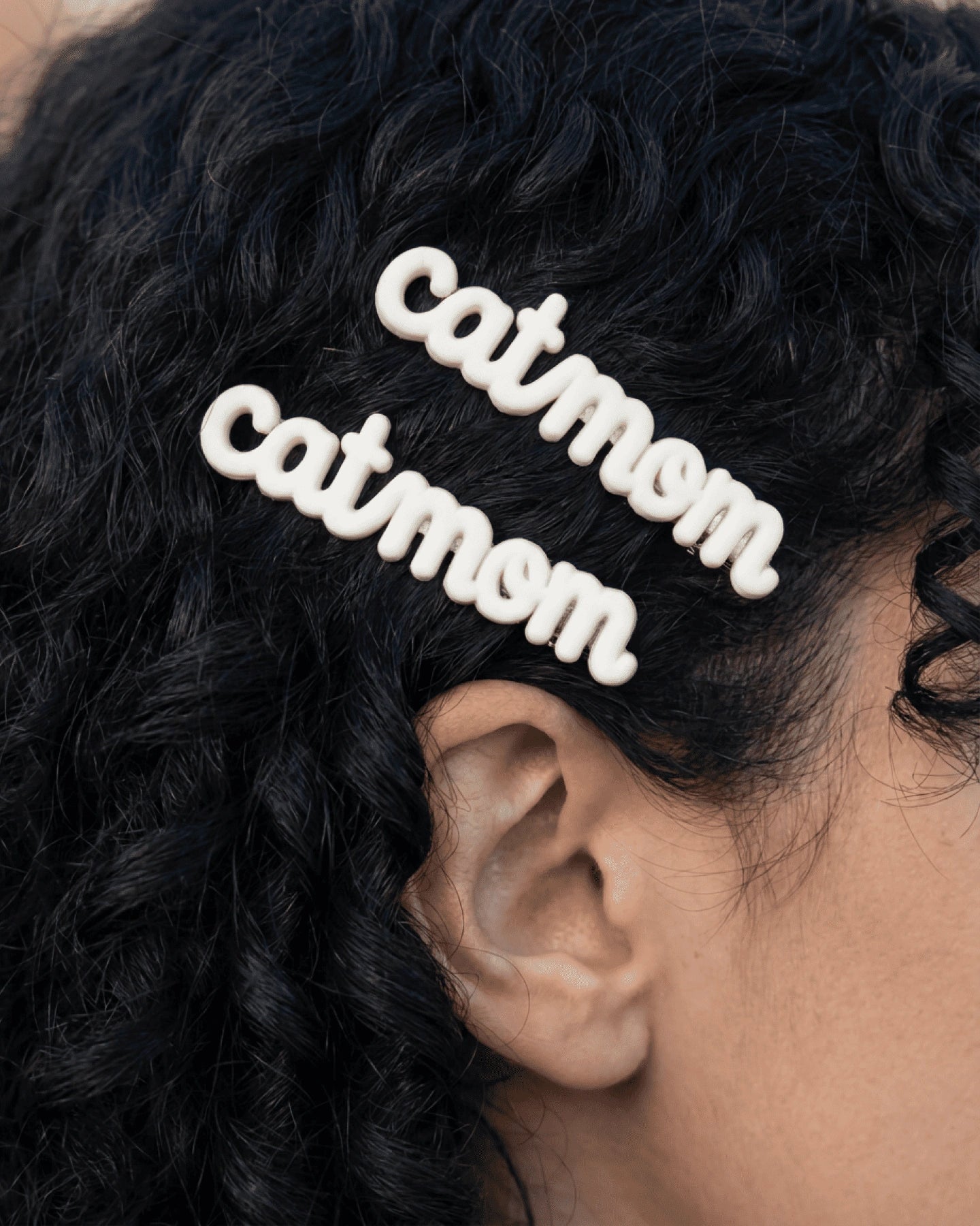 Cat Mom Hair Clip