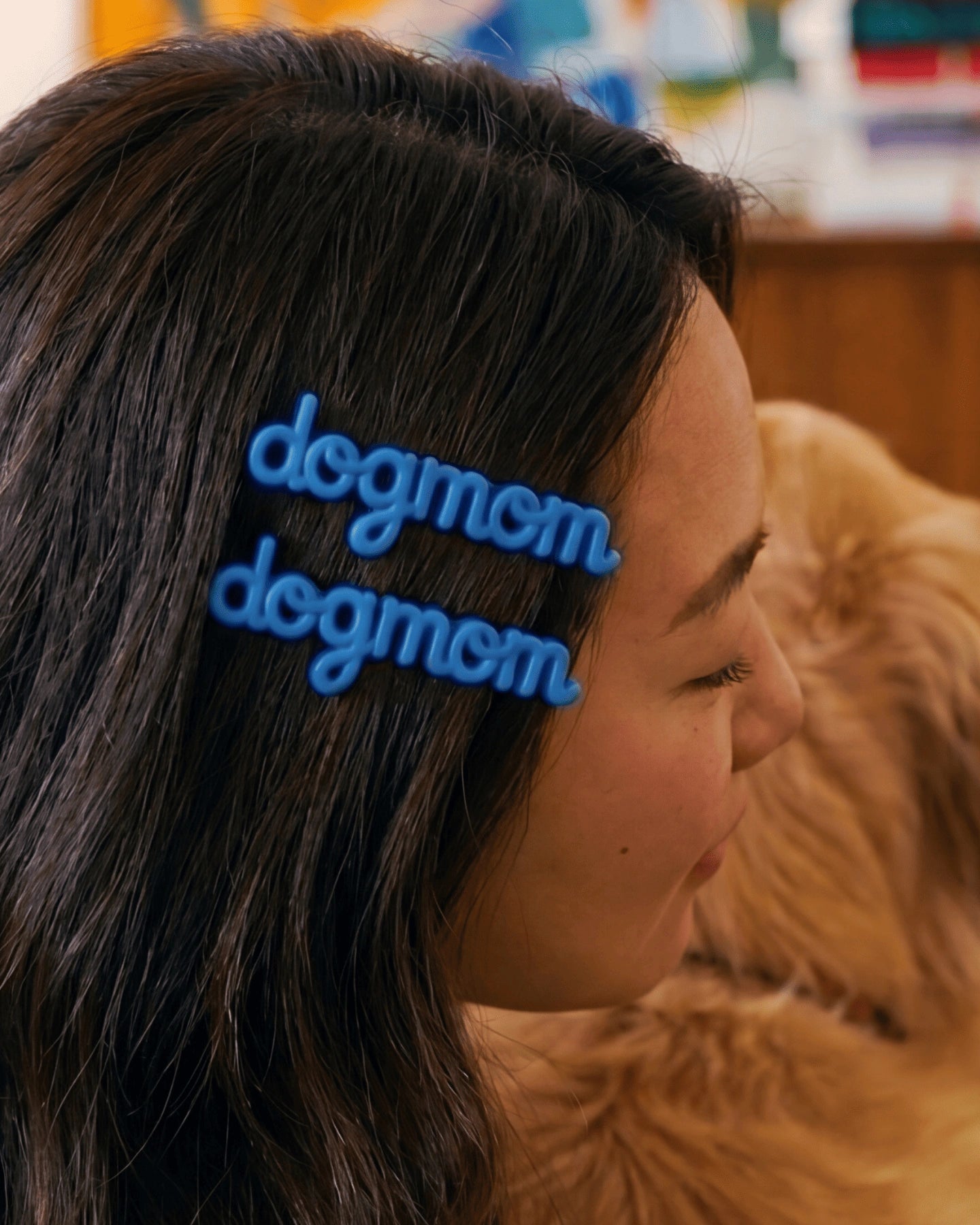 Dog Mom Hair Clip