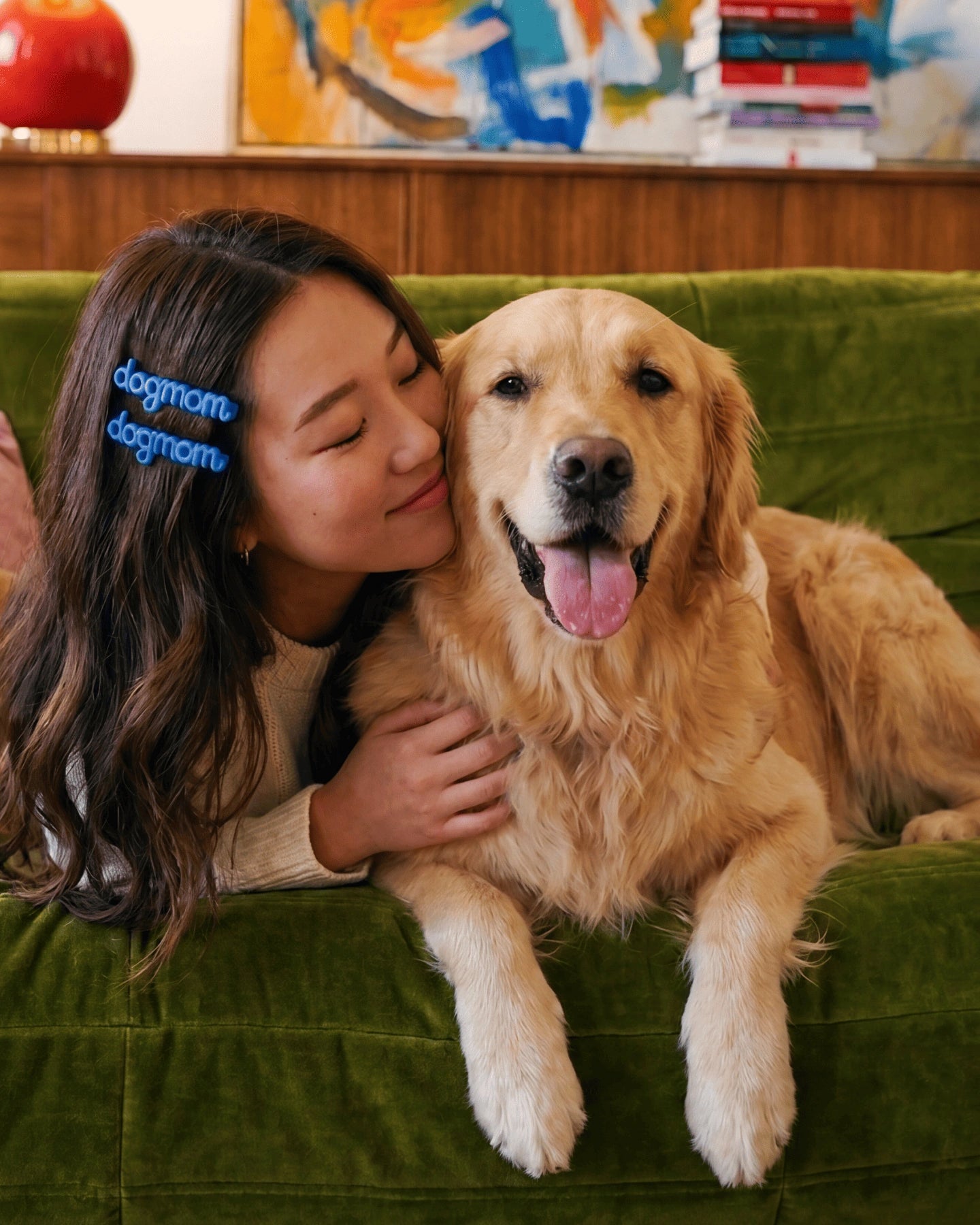 Dog Mom Hair Clip